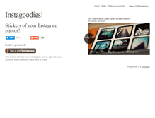 Tablet Screenshot of instagoodies.com